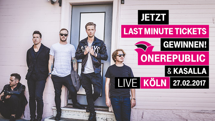 Letzte Tickets sichern: Last Minute zu OneRepublic Letzte Tickets sichern: Last Minute zu OneRepublic