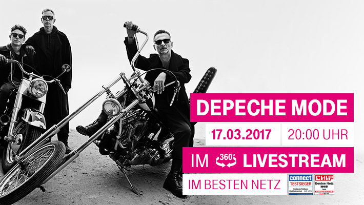 Depeche Mode mit neuen Songs in Berlin: Erlebt die Weltpremiere virtuell in 360° und HD